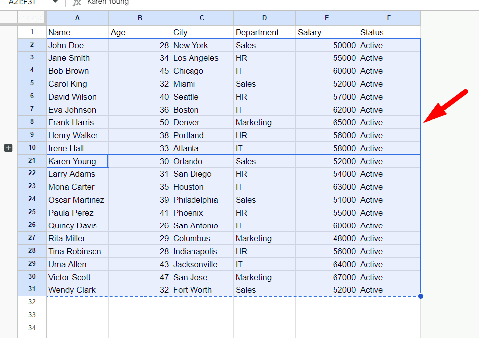 How to Copy Only Visible Cells in Google Sheets Supatool